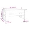Vidaxl Stolik Kawowy, Betonowy, 102X55X45 Cm, Materiał Drewnopochodny