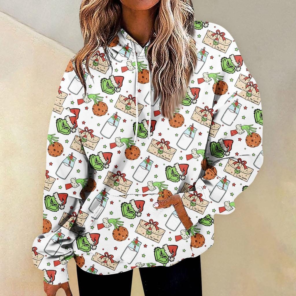 Women's Fashion Daily Versatile Casual Crewneck Sweatshirts Graphic Daily Long Sleeve Gradient Patchwork Printed Top Sweatshirts