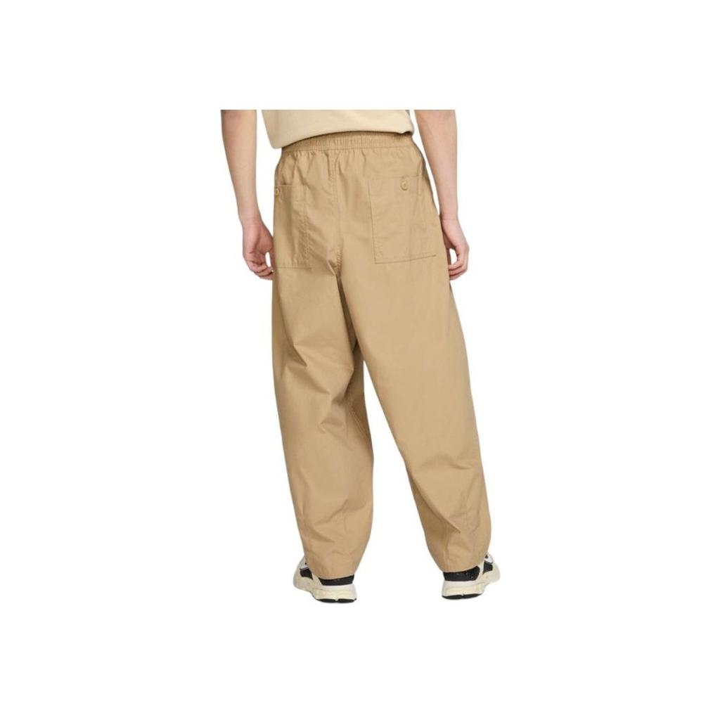 Nike Logo Embroidered Straight Leg Loose Fit Casual Pants Men Bottoms Beige HJ1974-297