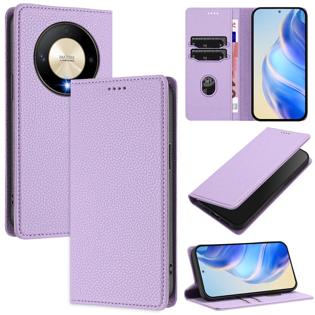For Honor X50 5G/Honor X9b 5G Wallet Case RFID Blocking Litchi Texture Leather Mobile Cover