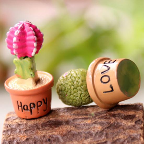 Bonsai Lifelike Eye-catching Miniature DIY Fairy Succulents Decorations for Garden