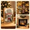 Dog Ornament for Christmas Tree Terrier Countdown Calendar, 24 Pcs Acrylic Creative Gift Box Set Holiday Decoration And Home Xmas Party Decor