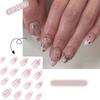 French False Nails Bow Tie Pearl Nail Tips Manicure Press on Nails  Women