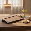 Leather Tray with Handles Low-Profile Rectangular Tray with Metal Handles Modern Luxury for Interior Designers, Coffee Table