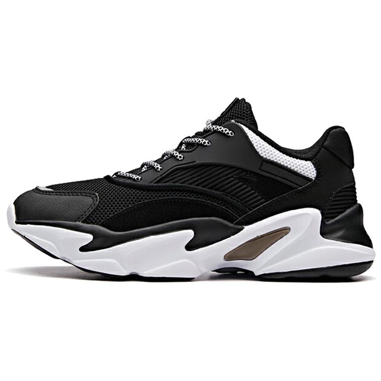 

New ANTA Casual Shoes Women s Low top Black White 12848883-1 36