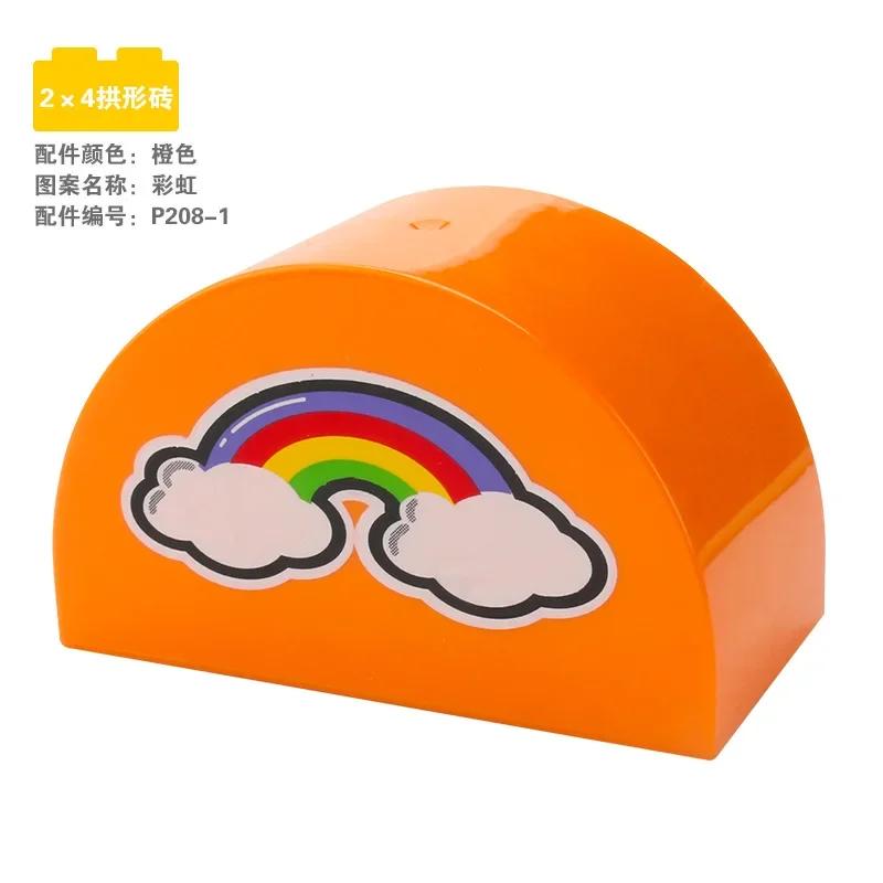 Big Building Base Blocks Printed Patterns Accessories Cake Zoo Tools Compatible Large Bricks Children Kids Creativity Toys Gifts