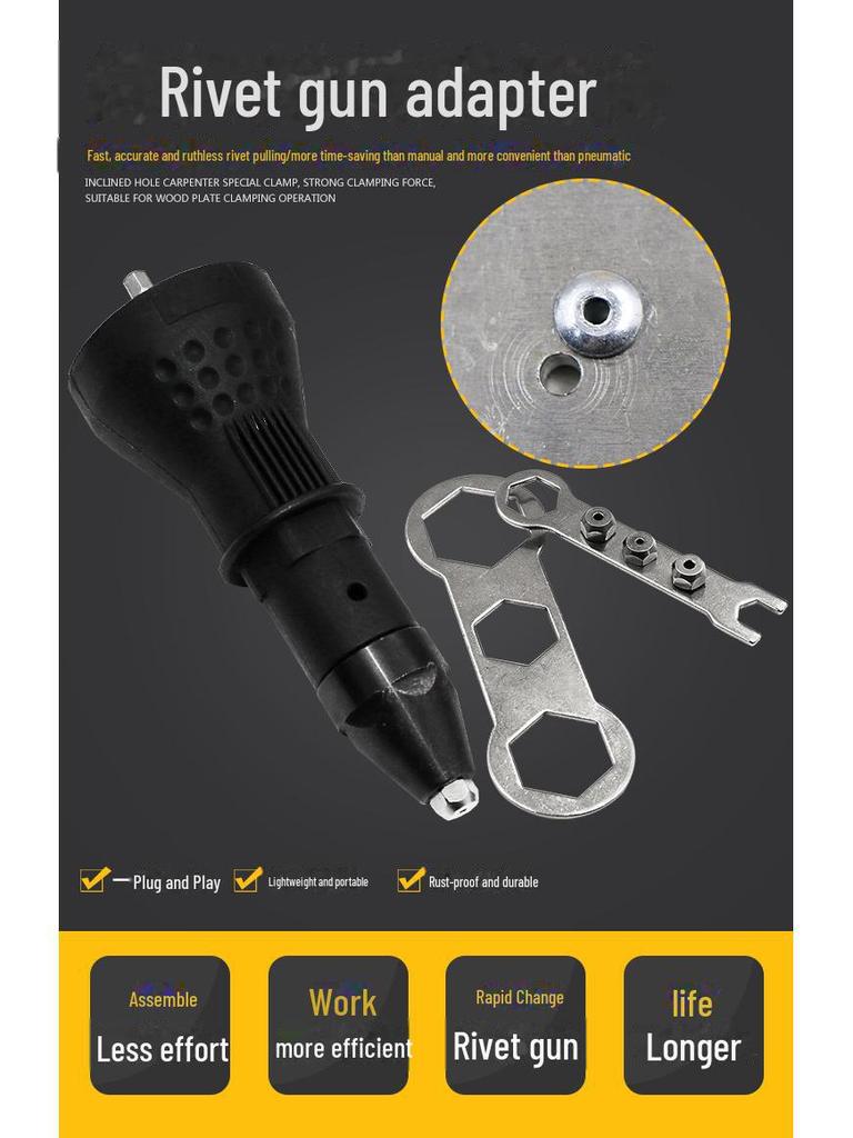 Enhanced Electric Rivet Gun Core-Pulling Conversion Kit