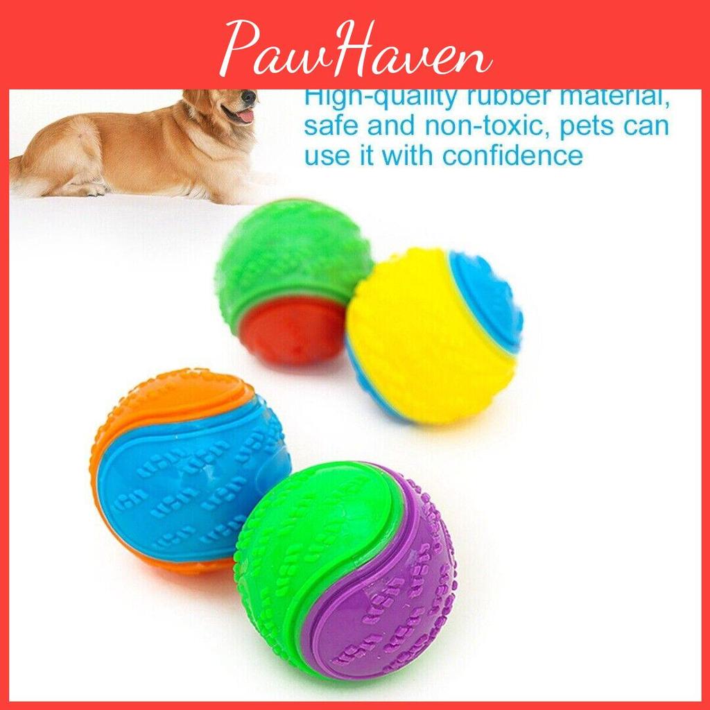 Durable Tpr Dog Chew Training Ball Pet Toy For Dogs Random Color