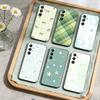 Pastel Plaid Pattern Style  Phone Case For Samsung Galaxy A73,A21s,A22,A31,A52,A53,A71,A41Soft Black Shell
