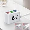 6-Port USB Charger with 3.1A Fast Charging and EU/US Plug