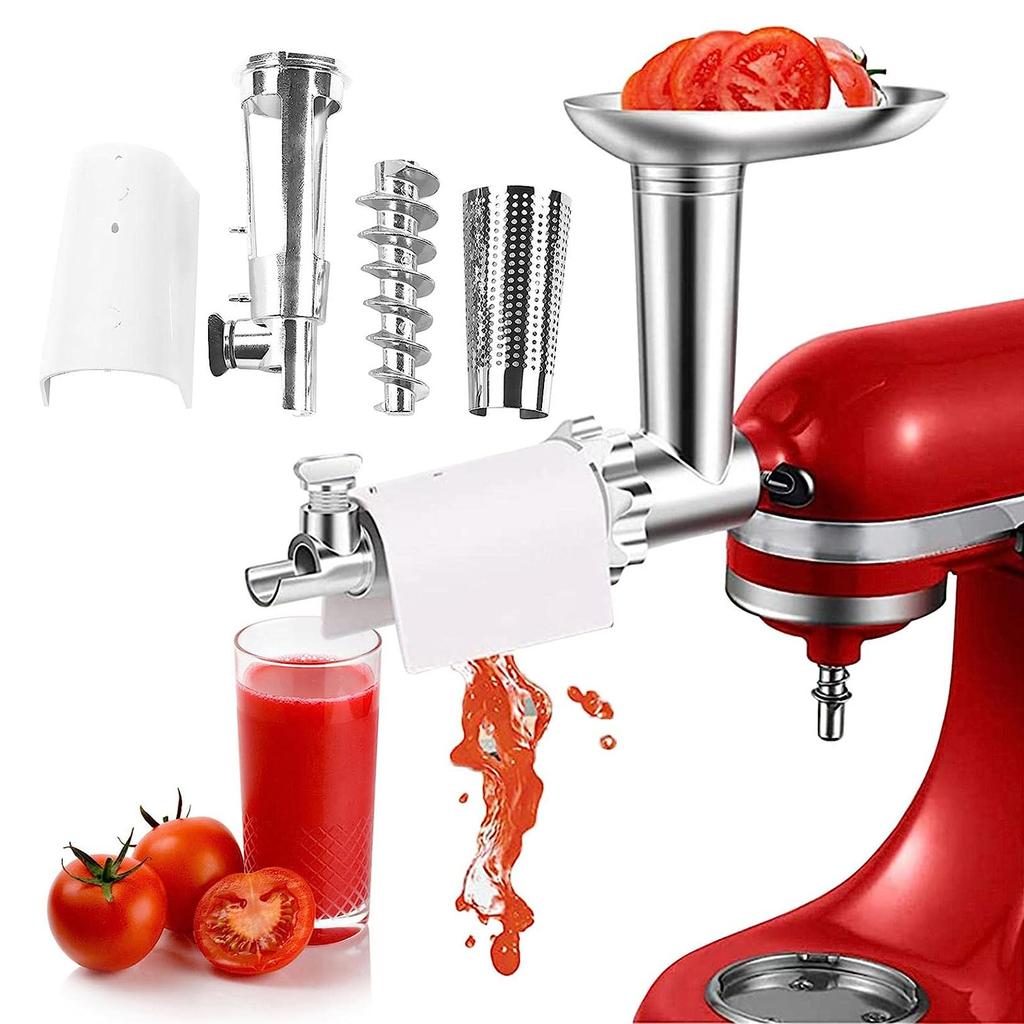 Storcător de roșii Strecurătoare de legume Mașină de tocat carne Umplutură de cârnați Atașament pentru ketchup Compatibil pentru mixer vertical Instrument de bucătărie