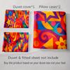 Colorful, Geometric, Swirls. Bedding Duvet Cover Sets Duvet Covers Pillowcases Gifts (1 * Duvet Cover 2 * Pillowcases, Without Duvet Insert)