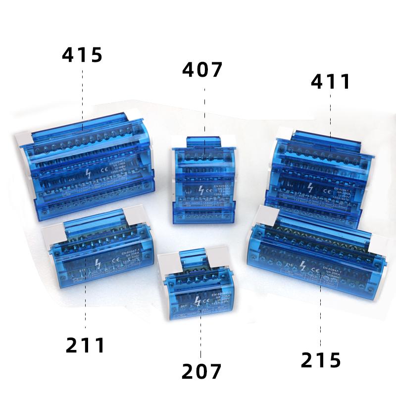 Blok zaciskowy na szynę DIN UK125A Skrzynka rozdzielcza UKK 1 wejście 2 wejścia kilka wyjść uniwersalny przewód przyłączeniowy elektryczny skrzynka przyłączeniowa