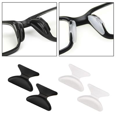 5 Paires Pratiques Coussinets Nasaux pour Lunettes Lunettes à Colle Anti-Dérapant Silicone