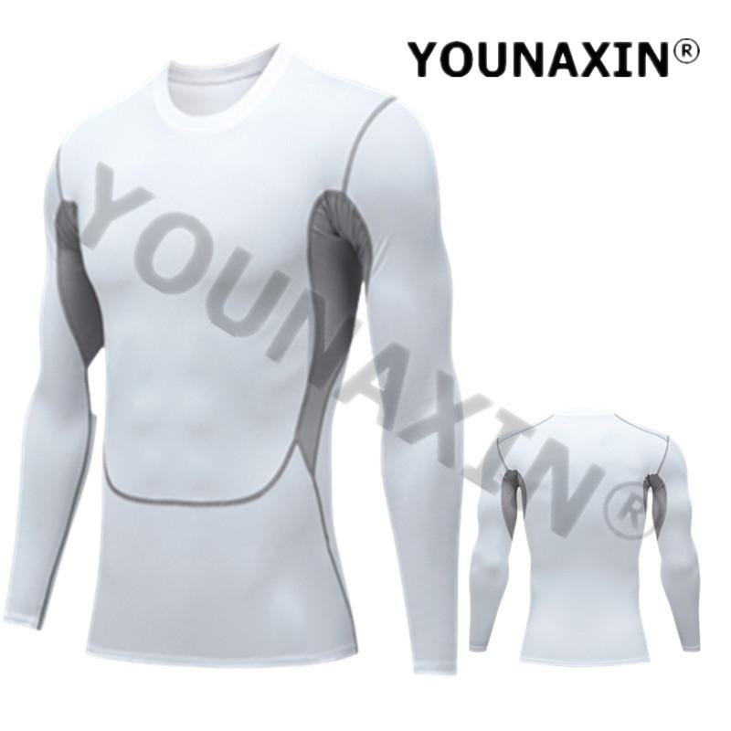 Men's Compression Long Sleeves T-Shirts Basketball Sports Tight Gym Fitness Boy Running Top Outdoor Cycling Clothes Quick Drying S M L XL 2XL 3XL