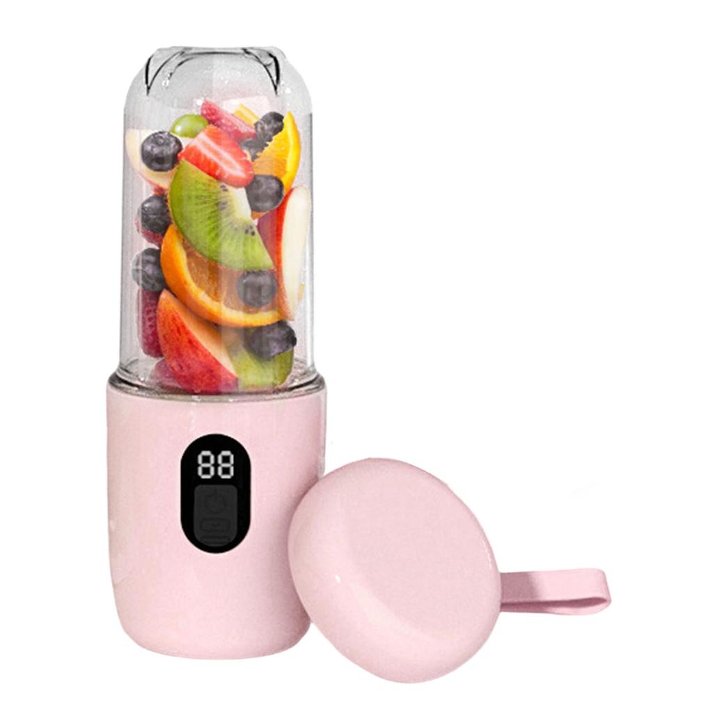 Portable Blender 500ml Electric USB Rechargeable Juicer Cup for Home Outdoor Travel Powerful Performance Faster Juicing