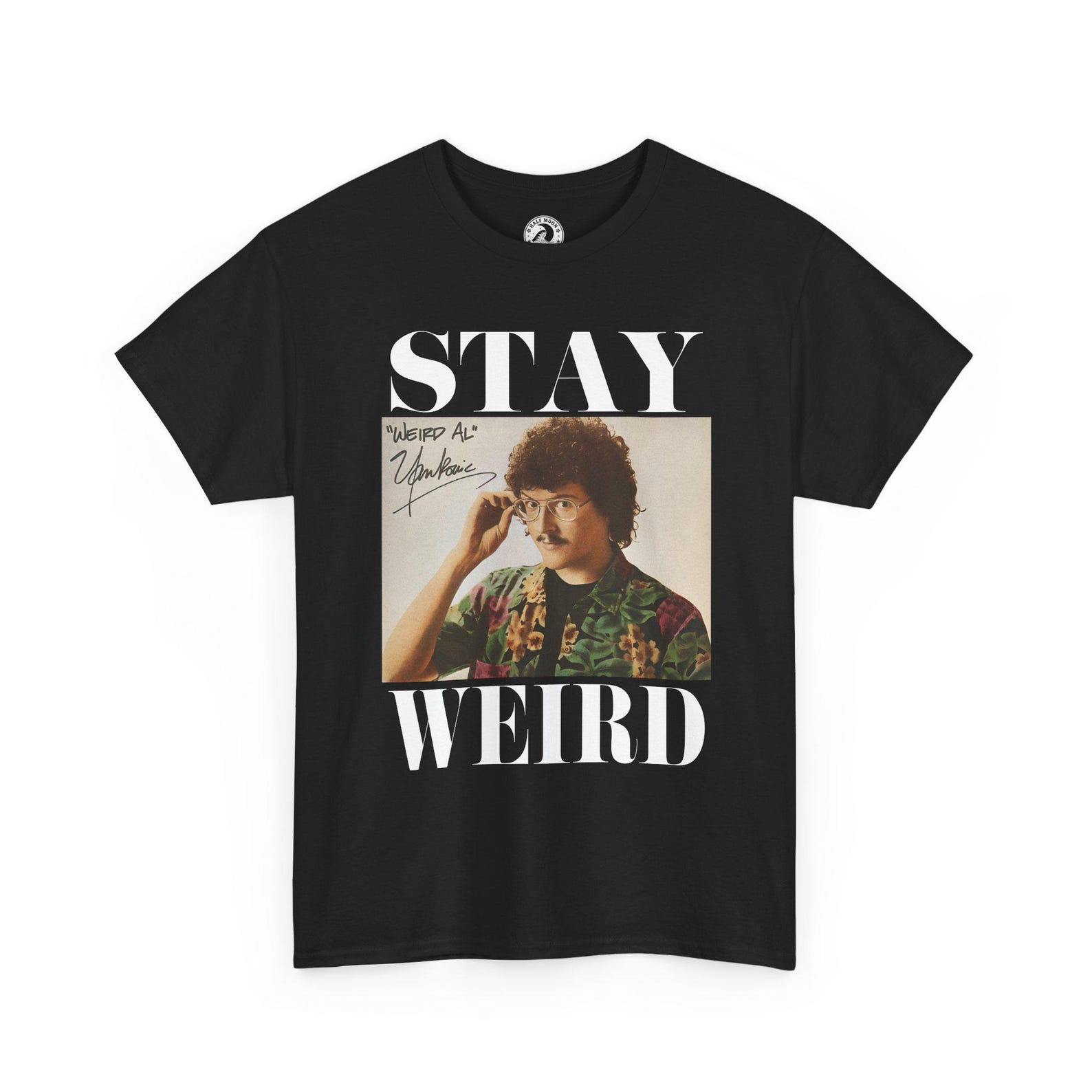 Stay Weird Tee | Weird Al Yankovic Retro Portrait Graphic T-Shirt 2XL