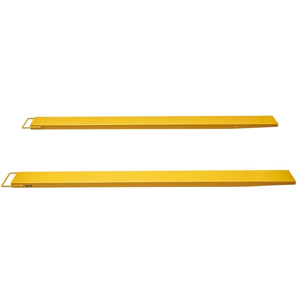 Pallet Fork Extensions, 96" Length 6.5" Width, Heavy Duty Carbon Steel Fork Extensions for Forklifts, 1 Pair Forklift Extensions, Industrial Forklift
