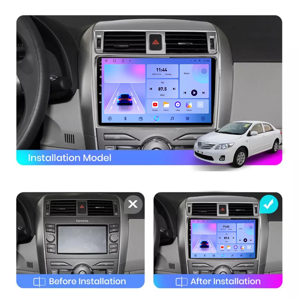 Android Carplay Car Radio For Toyota Corolla E140 E150 2006-2013 Multimedia Player Head Unit Stereo GPS Navigation BT WIFI 2+32GB
