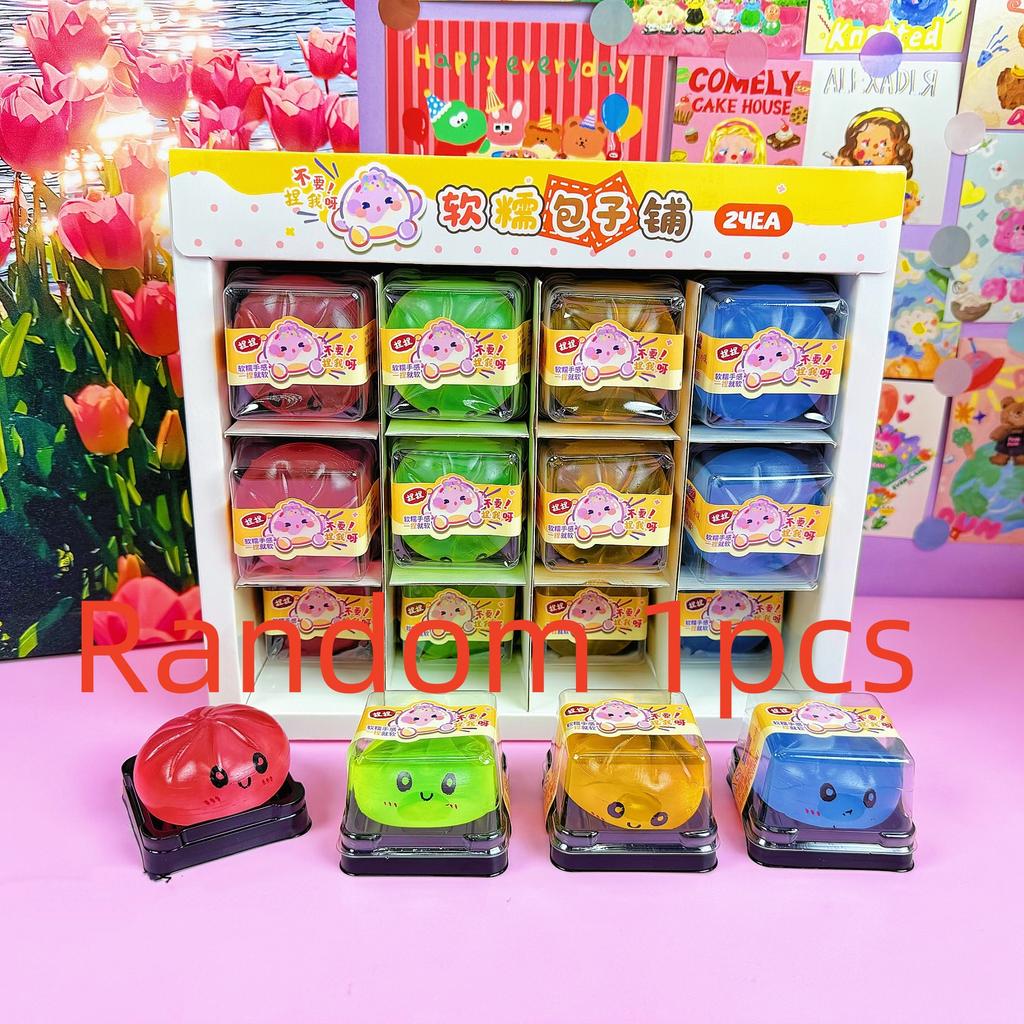 Mini Dumpling Squishy Stress Balls Fidget Sensory Toys Simulation Food Squeeze Toy Random Color