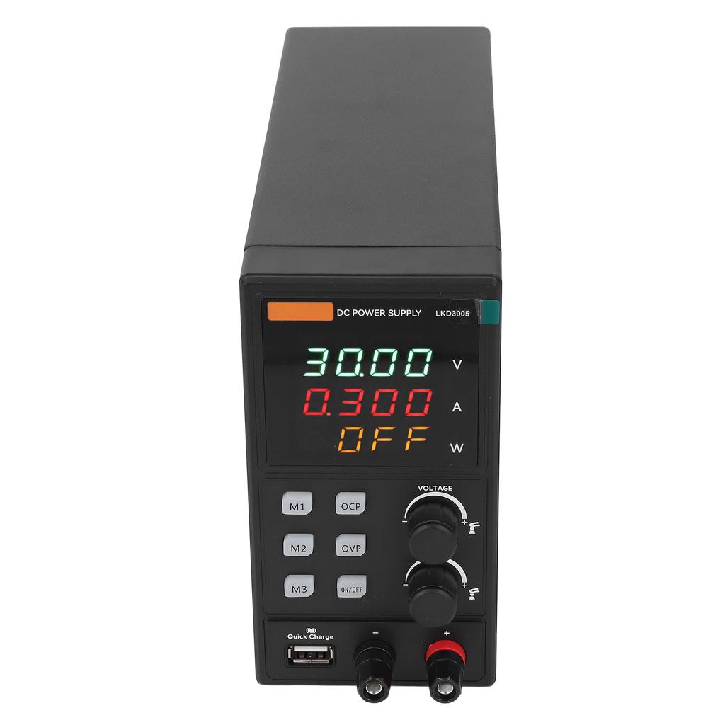 DC Netzteil Variabel 5A Einstellbar Schaltregler Bank 4 Bit LED-Anzeige 5V 2A USB-Anschluss LKD3005