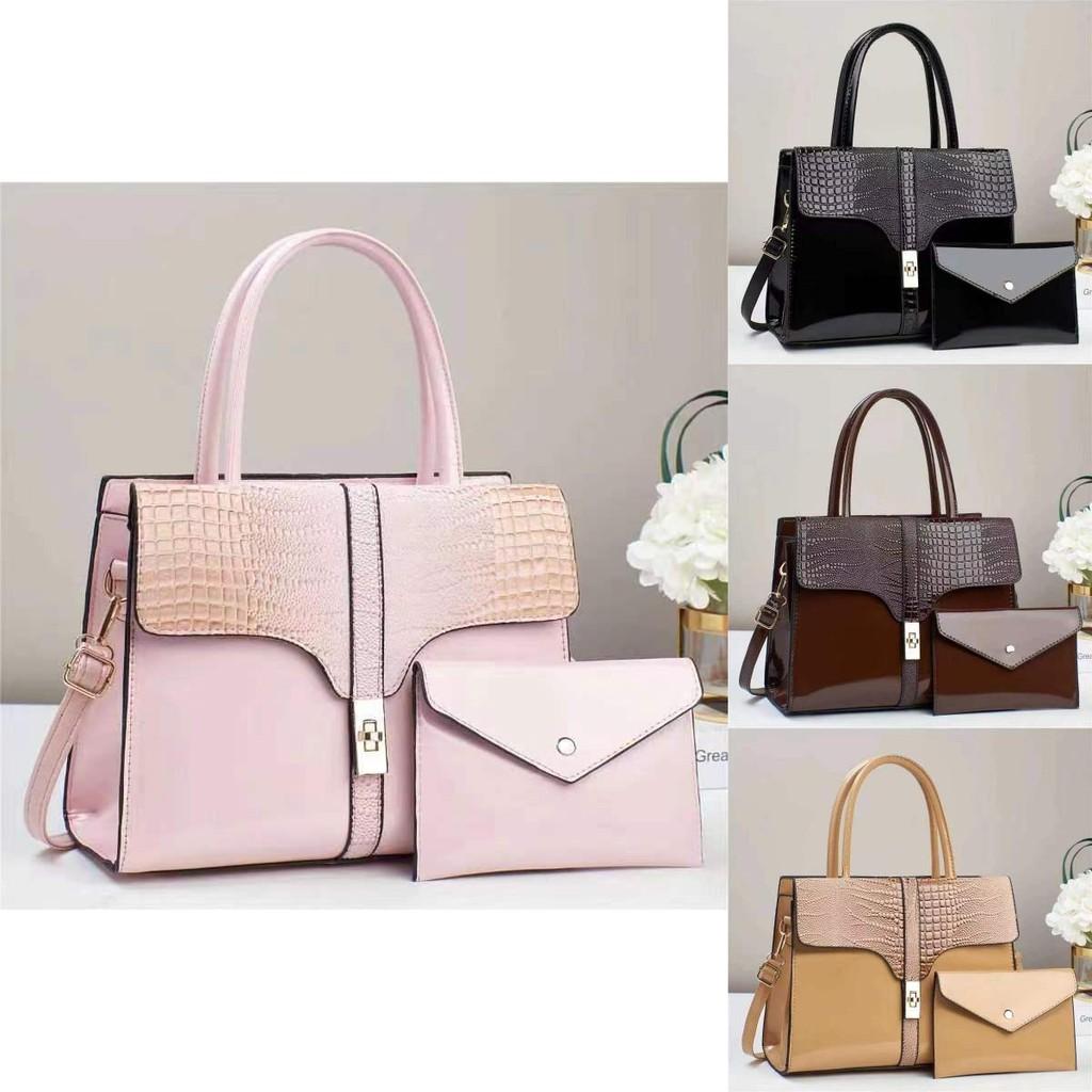 Chic Versatile Pu Bucket Bag For Women With Stylish Sequins In Khaki Black And Pink Shades