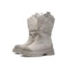 Fashion Autumn Winter 2024 Hot Sale New Women's Ankle Boots Fashion Round Toe Wear Resistant Shoes for Women Zapatos Para Mujeres