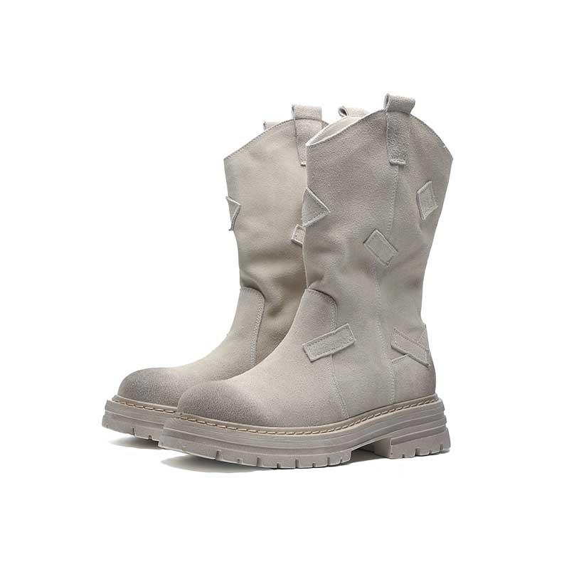 Fashion Autumn Winter 2024 Hot Sale New Women's Ankle Boots Fashion Round Toe Wear Resistant Shoes for Women Zapatos Para Mujeres