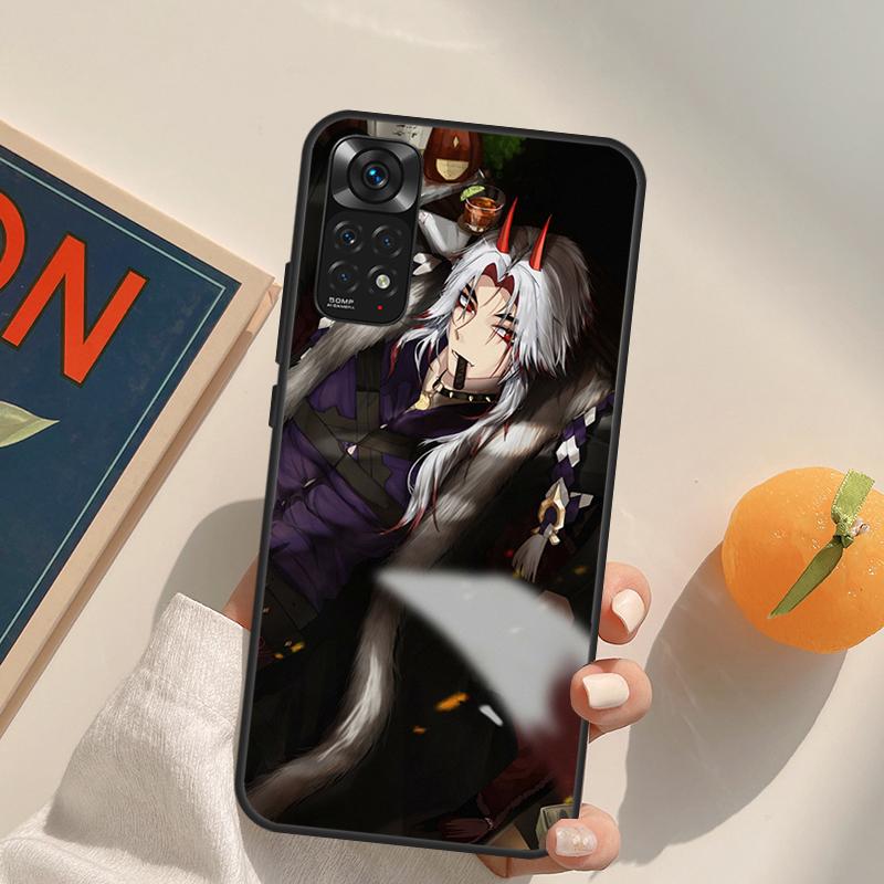 Genshin Impact Arataki Itto Case For Xiaomi Redmi Note 10 11 8 9 12 Pro Redmi Note 12S 11S 10S 9S 9C 10C 10A 12C Coque