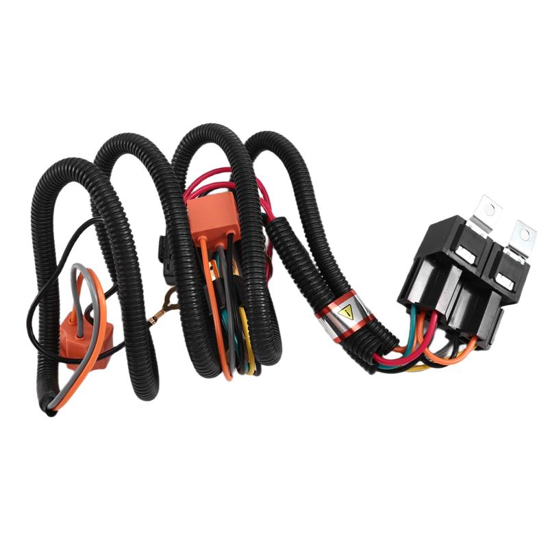 Car H4 12V LED Headlights Relay Wiring Harness Kit High Low Enhancer Car Accessories