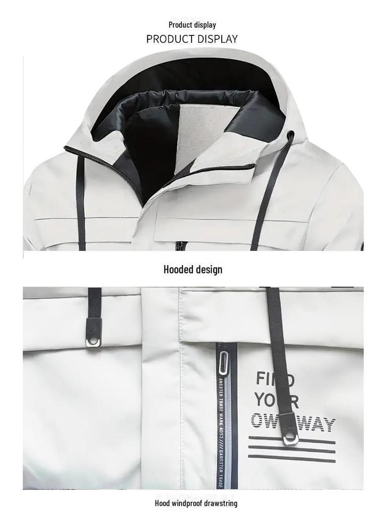 2024 Men's Waterproof Casual Outdoor Jacket - Trendy Spring & Autumn Design