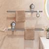 Wall Mounted Bathroom Hanging Rod Punch-free Slipper Storage Shelf New Towel Rack