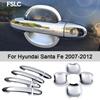 For Hyundai Santa Fe 2007-2012 ABS Chrome Door Handle Bowl Cover Trim Exterior Car Styling Overlay Accessories