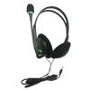 3,5 mm kablede hodetelefoner Universelt headset med mikrofon Støyreduserende øretelefon for bærbar datamaskin