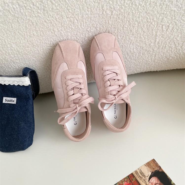 Ballet training shoes women's 2025 spring and autumn new retro soft-soled flat-soled casual sports waffle Forrest Gump shoes