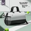 Keep Swimming Storage Bag, Travel Fitness Bag, Waterproof Sports Bag, Training Toiletry Bag, White-Black