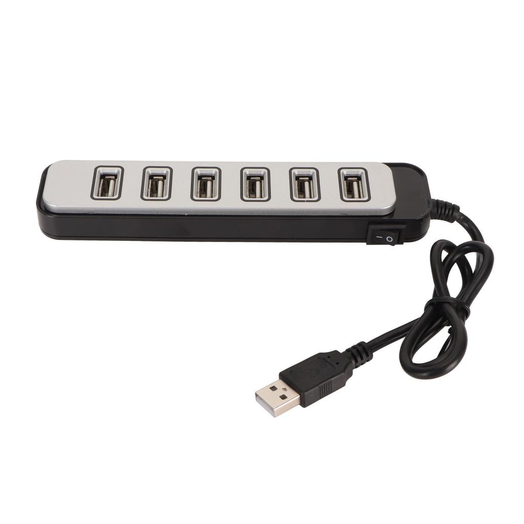 7 Port USB Hub Splitter High Speed Transmission Portable USB Hub for Laptop PC Entertainment Work