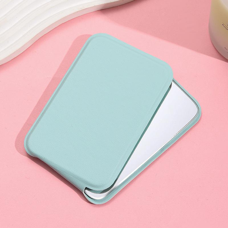 

Портативное складное зеркало, компактное карманное зеркало для макияжа для путешествий, настольное ручное косметическое зеркало 7*11cm зелёный