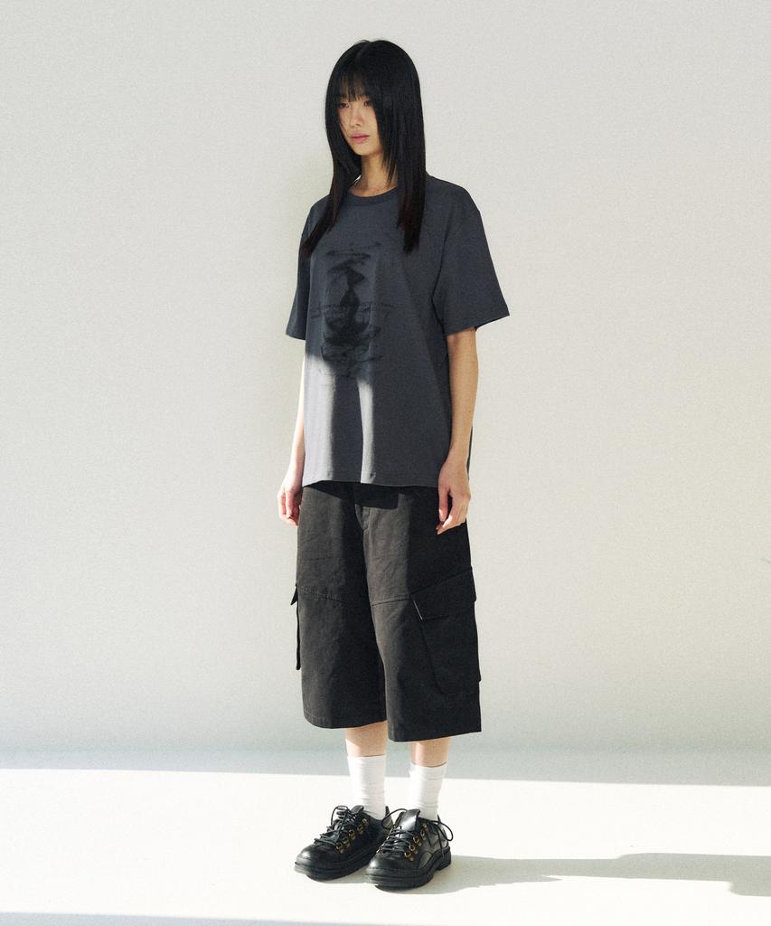 SLOWACID Dune Wave Short Sleeve T-Shirt [Charcoal]