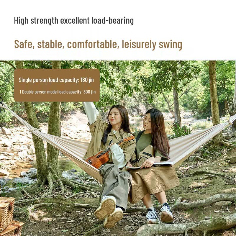 Ronglv Outdoor Canvas Single Hammock