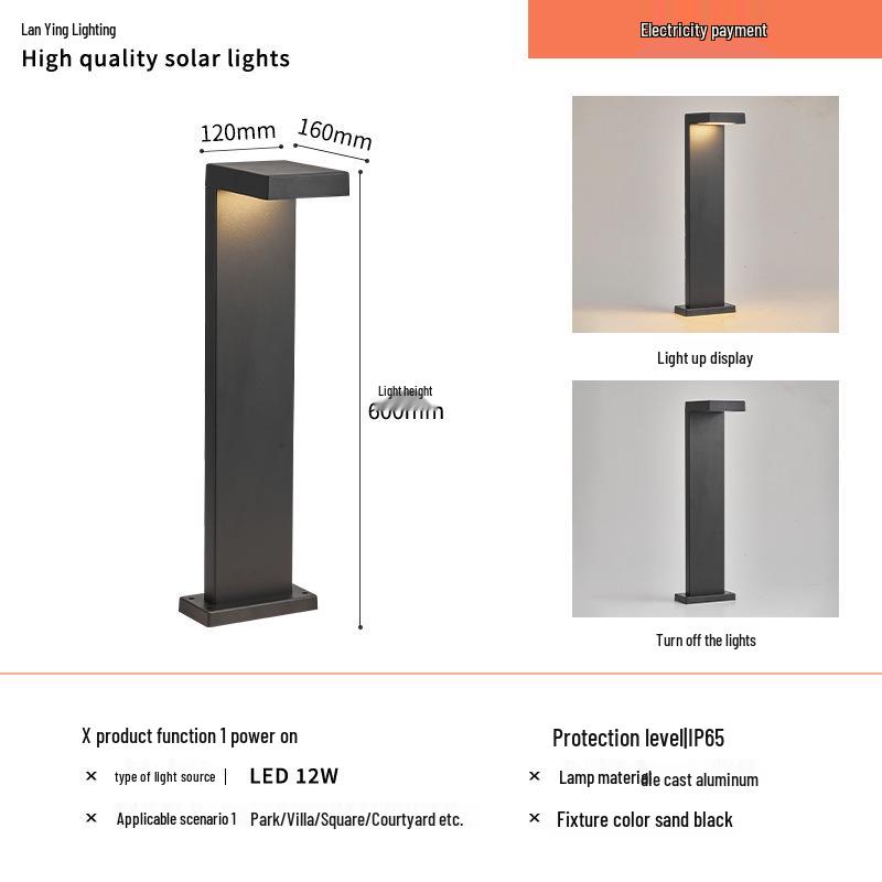 Zhongshan LED Solar Garden Light for Outdoor Courtyard Villas