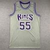 Męska Koszulka do Koszykówki Williams 55 Kings Vintage Haftowana Styl Retro Mieszanka Bawełny Unisex Koszulka Sportowa
