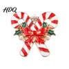 Sparkling Holiday Brooches Christmas Enamel Brooch Pin Santa Snowman Gingerbread Tree Wreath Stocking Pins Bell Jewelry Accessories for Coats