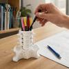 PLA Desk Storage Simulated Spine Pen Holder, Creative Skeleton Desktop Organizer, Durable Anatomical Decor 3D Printed Anatomy Ornament for Home Office