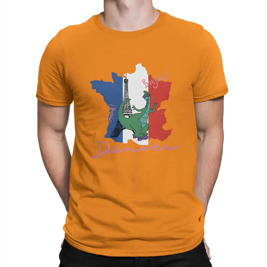 Men T-Shirts In France Awesome 100% Cotton Tee Shirt Short Sleeve Denver T Shirt Crewneck Clothing Gift Idea