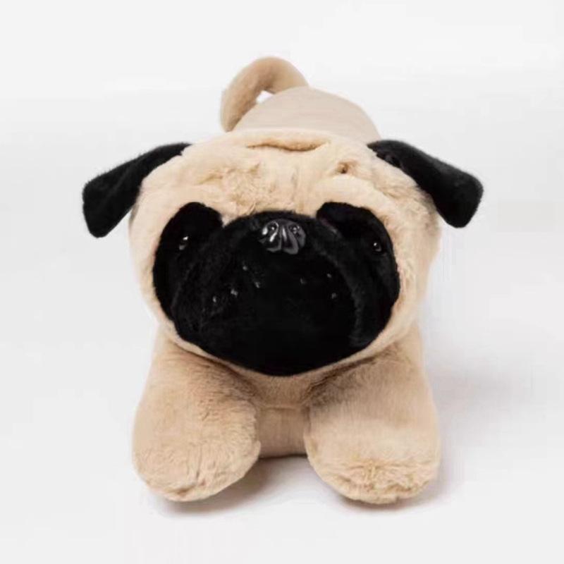 

Pug long throw pillow plush toy lying down dog dog doll girl sleeping leg long pillow rag doll 120cm（1kg）
