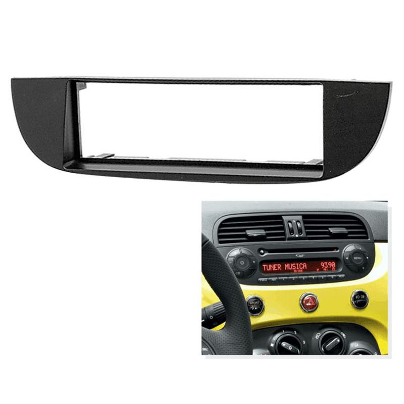 Effizient-One Din Auto DVD/CD Radio Stereo Blendenrahmen Adapter Armaturenbrett-Kit Für Fiat (500) 2007-2015 CD-Zierleisten-Einbaurahmen Ki