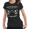 Tut mir leid, dass du einen schlechten Tag hattest, Halb tailliertes Damen-T-Shirt, Boo Bies Titten, Lustiger Humor