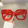 New Korean Oversized Computer Glasses Women Men Anti Blue Light Glasses Blackout Glasses Fashion Optical Glasses Lenses