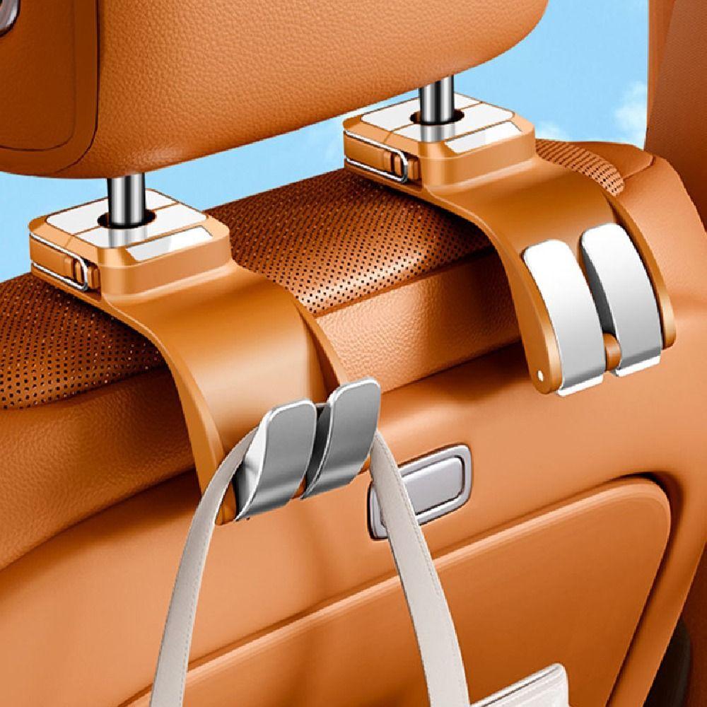 Double Hooks Auto Seat Headrest Hooks Stretchable Auto Fastener Hooks  Purses